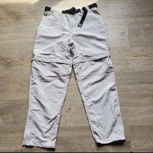 The North face high rise zip off cargo pants hiking convertible shorts